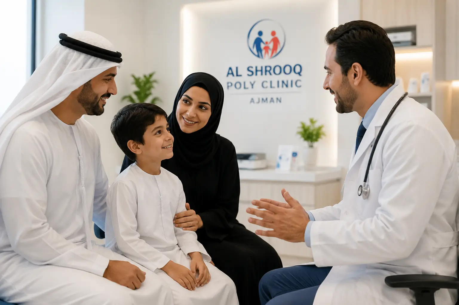 Family care at Al Shrooq Poly Clinic